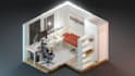 create an isometric 3d gaming room