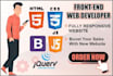 be your front end web developer