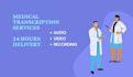 do medical transcription in english