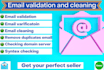 provide bulk email validation, verification, and email  list cleaning services