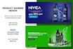 design attractive web banner, header, shopify store banner