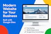 design a professional google sites website for your business