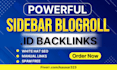 create high authority sidebar blogroll backlinks at id sites