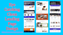 create modern responsive landing page design