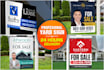 design yard sign, sign board, and signage