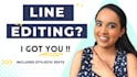 line edit your fiction novel and make your writing shine