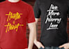 create cool vintage typography tshirt design