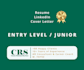 write for entry level wining ats optimized resume, cover letter, and linkedin