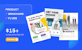 design marketing flyer, brochure, banner, poster and poscard