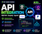 integrate any rest API graphql API or payment gateway