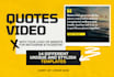 create motivational  video quotes for instagram with music and your logo