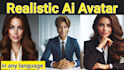 make ai spokesperson video in any language with an interactive human avatar