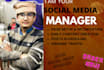 be your social media manager and posts creator