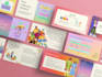 design attractive flat style presentation slides