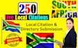 do top 250 south africa local citations