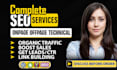optimize website SEO for organic ranking wordpress, shopify, joomla