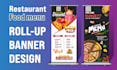design a roll up banner, retractable banner or banner stand