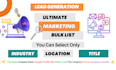 do bulk email list,contact list, email finder, b2b