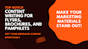 write content for your flyer, brochure or pamphlet