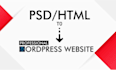 convert PSD HTML to wordpress website
