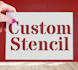 create a custom made stencil of your image or logo