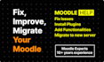 fix moodle, upgrade, customize and add functionalities