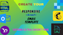 provide HTML email template, responsive and clickable email template