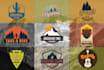 create  retro vintage outdoor badge logo for t shirt