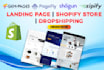 be your shogun, pagefly, gempages expert, shopify landing page design