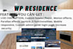 install wp residence  theme and create your desirable website