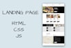 do simple landing page using HTML CSS js fast