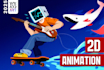 produce 2d explainer animation for your company