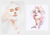 draw an artistic abstract digital watercolor from your photo