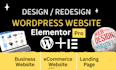 design clone stunning websites with elementor pro, custom elementor website