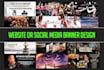 create professional banner or facebook cover