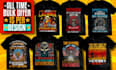 do custom t shirt design and bulk t shirt design in 12 hour