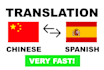 quick translate in spanish
