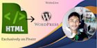 convert html template to wordpress theme