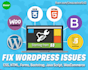 fix website css, html, forms, bugs, woocommerce, javascript