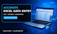 do accurate excel data entry, copy paste and data cleaning