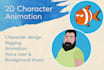 animate 2d character and explainer video