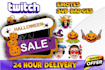 design twitch sub badges and twitch emotes