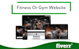 design an attractive  fitness or gym website