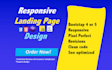design modern html landing page