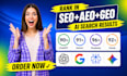 increase ai visibility score to rank website in chatgpt gemini with aeo GEO SEO