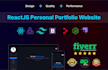build react js personal or business website with node js