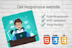 build html CSS javascript bootstrap responsive website