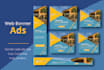 design attractive  web banner ads, google ads, banner set