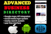 advanced buisness directory website with app