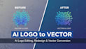 professional ai logo editing redesign and vector conversion